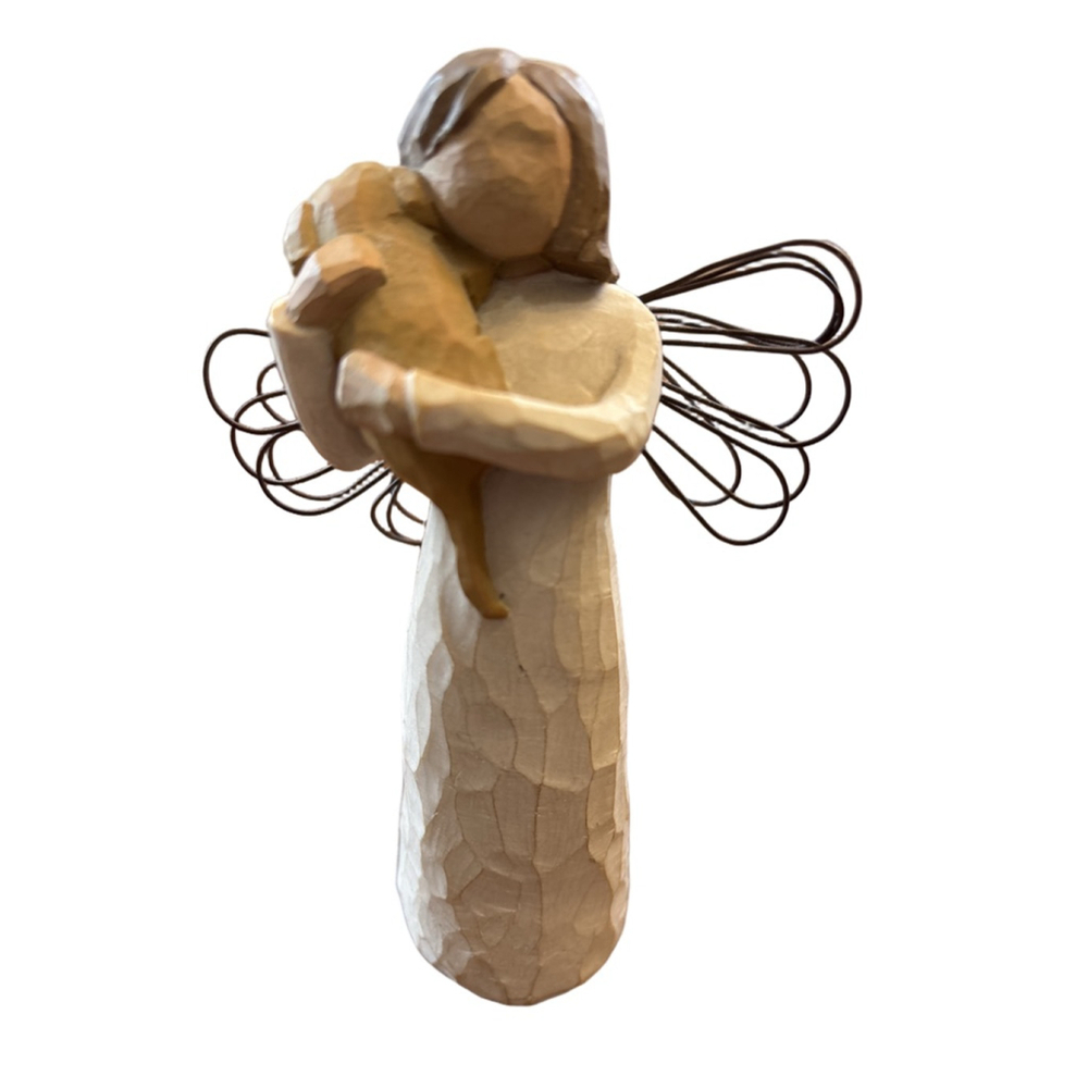 Vintage Willow Tree Angel of Friendship Decor One Size Beige Brown